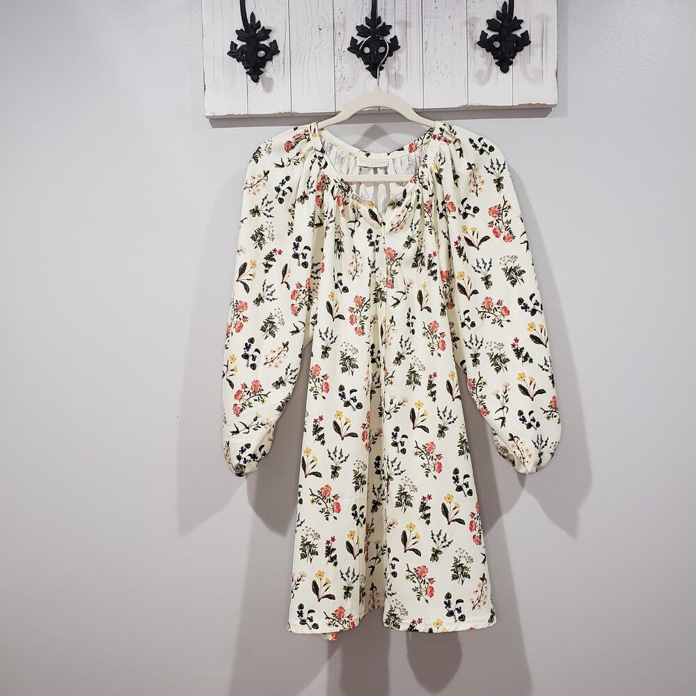 Smith & Quinn Floral Mini Dress XS Wedding Guest Cottagecore Spring - Picture 1 of 5